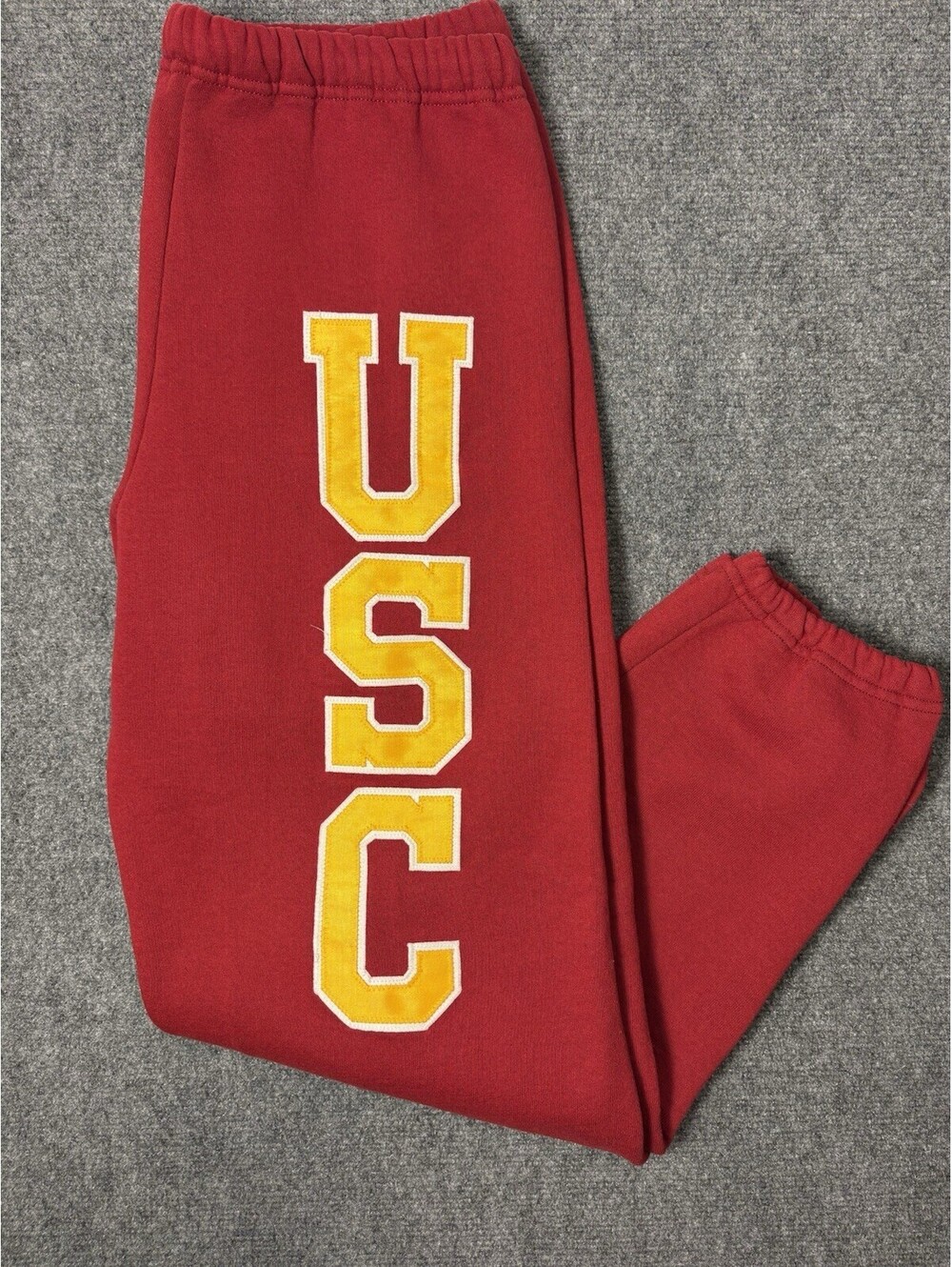 Red Russel Athletic USC Sweat Pants Size L Drawstring Waist 0080